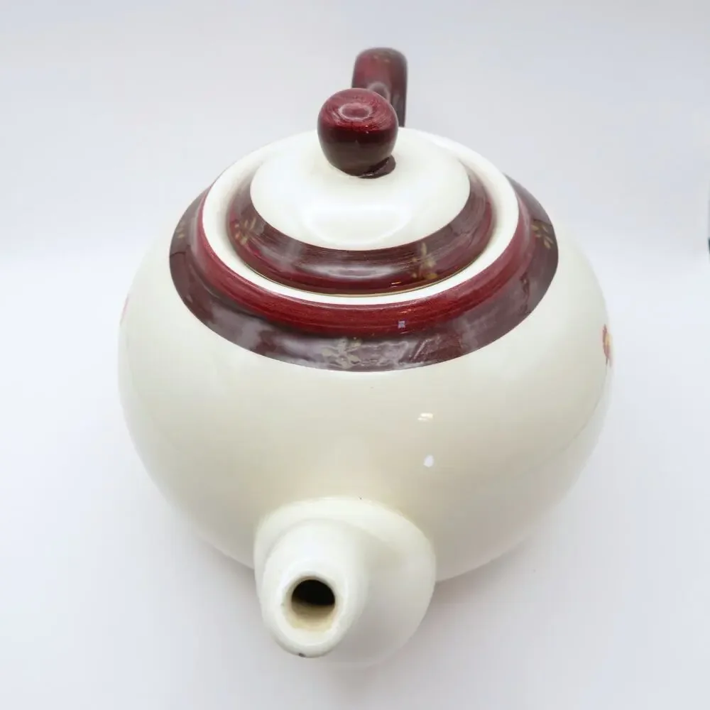 Creative Tops Old Farm House Rooster Chicken Ceramic Teapot Country Kitchen Lid